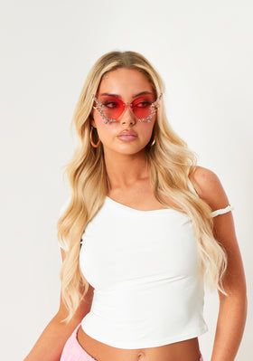 Imogen Pink Butterfly Sunglasses