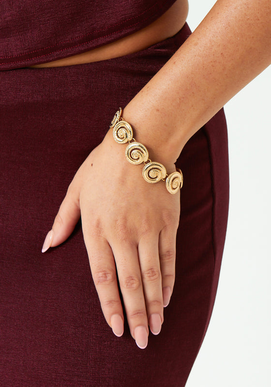 Jesse Gold Swirl Bracelet