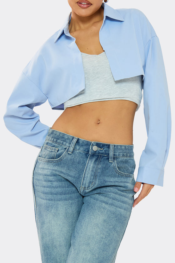 Madison Blue Extreme Cropped Shirt