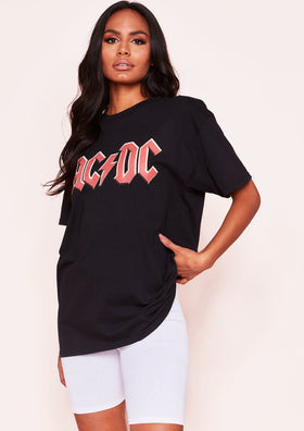 Jess Black Graphic Oversized T-Shirt