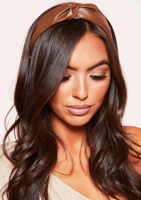 Molly Brown Faux Leather Knot Headband