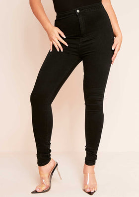 Tora Black Denim Skinny Jeans