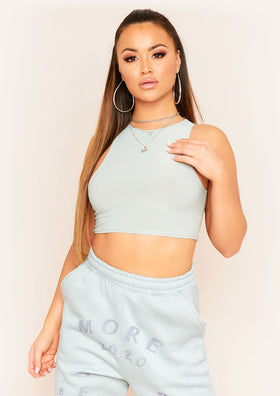 Kylie Olive Extreme Racer Crop Top
