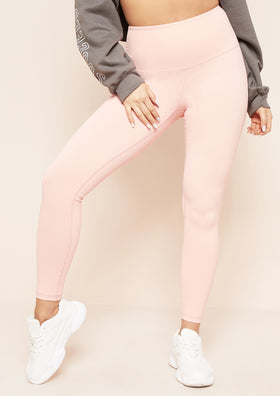 Arianna Baby Pink Branded Gym Leggings