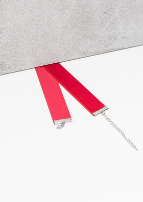 Anna Red Velvet Choker