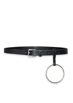 Tilly Black Ring Detail Belt