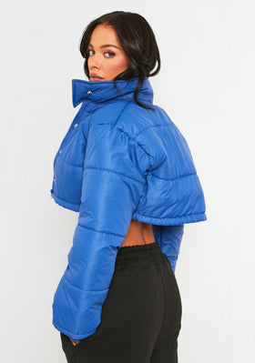 Rayne Cobalt Blue Cropped Puffer Jacket