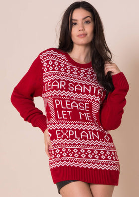 Dear Santa Please Let Me Explain Christmas Jumper