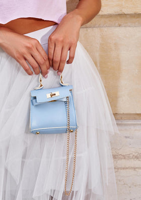 Sasha Blue Mini Chain Bag
