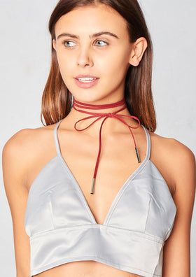 Serena Rust Wrap Around Choker