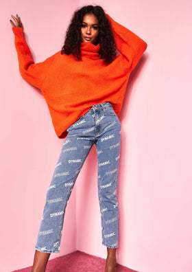 Lottie Denim Dynamic Slogan Jeans