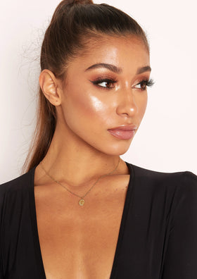 Jodie Gold Small Coin Pendant Necklace
