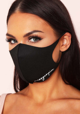 Emma Black Missy Empire Reusable Face Mask