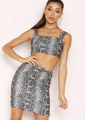 Olivia Snake Print Co-ord Set
