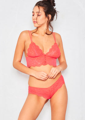 Sachia Red Lace Lingerie Set
