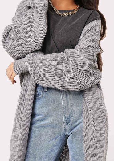 Missy Empire 【 Balloon Sleeve Knitted Cardigan Women 】 レディース Missy Empire Womens Beige Balloon Sleeve Knitted Cardigan | eBay