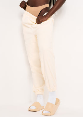 Melina Cream Fleece Joggers