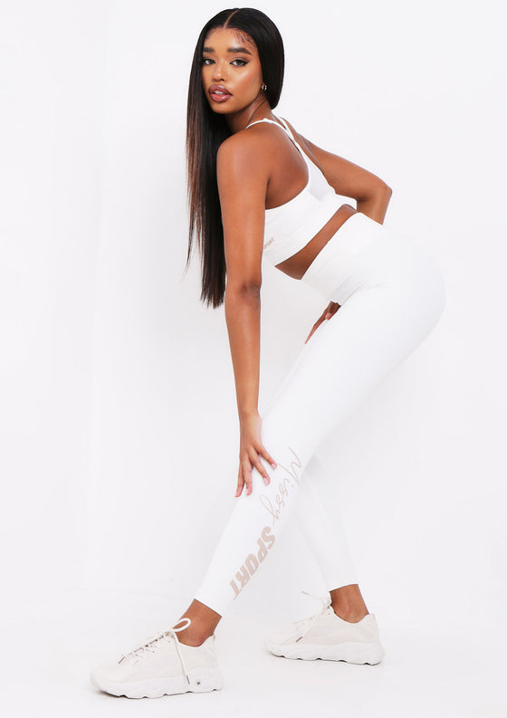 Cream Ruched Bum Cropped Legging | Co-Ords | PrettyLittleThing #2 Cream Ruched Bum Cropped Legging | Co-Ords | PrettyLittleThing