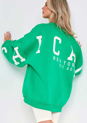 Remi Green Chicago Oversized Sweatshirt