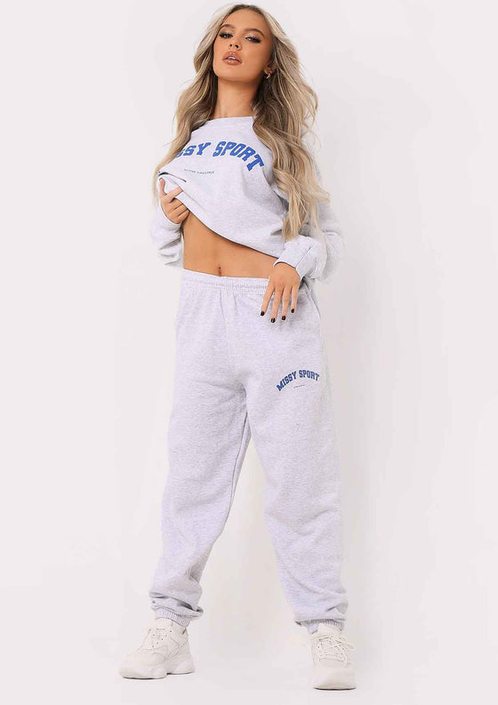 Zoey Grey Missy Sport Slogan Jogger Co-ord