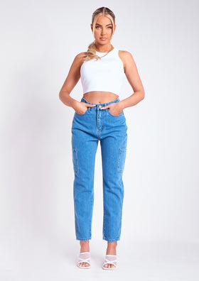 Destinee Denim Cargo Jeans