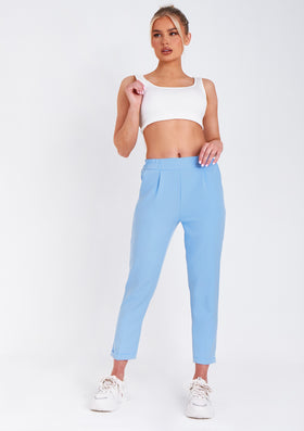 Rachel Blue Tailored Straight Leg Trouser