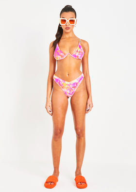 Paige Pink Tie Dye Underwire Bikini Set
