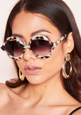 Blakely Tortoise Shell Retro Cat Eye Sunglasses
