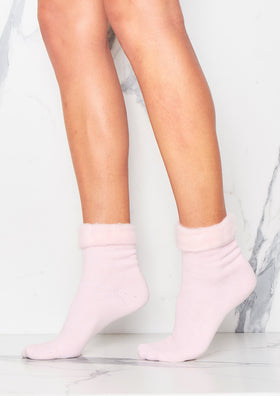Tilde Baby Pink Fluffy Socks