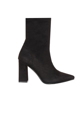 Brook Black Pointed Sock Boots